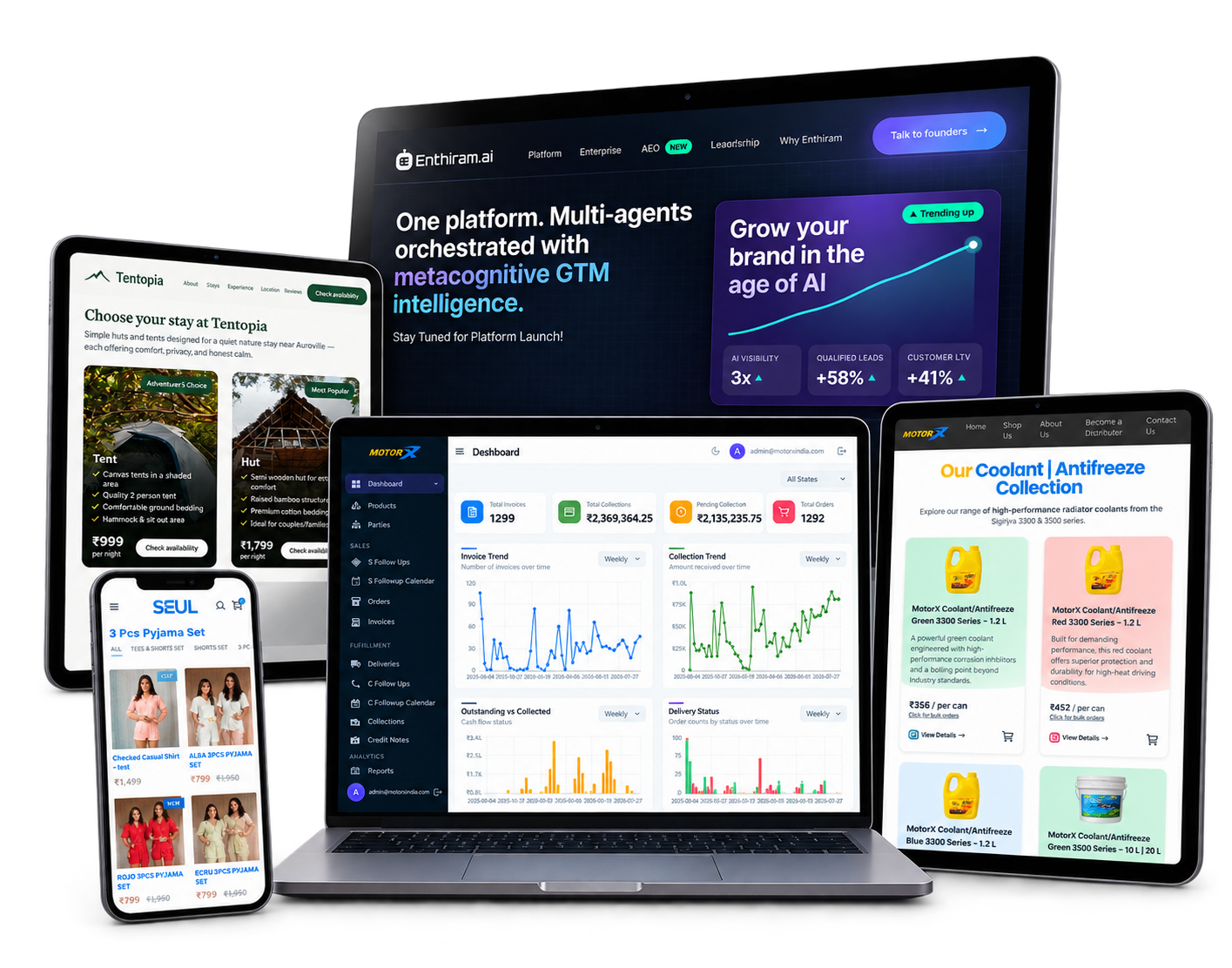 SMG Technologies project showcase across devices